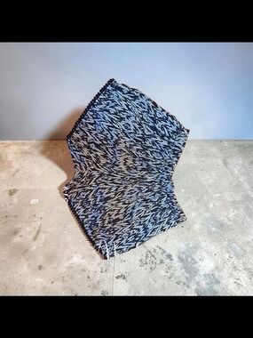 Abstract White & Black Reusable Face Mask